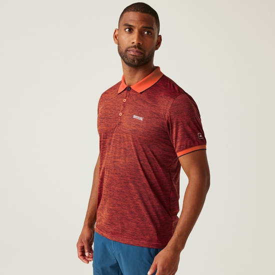 Men's Remex II Jersey Polo Shirt | Tangerine Tango