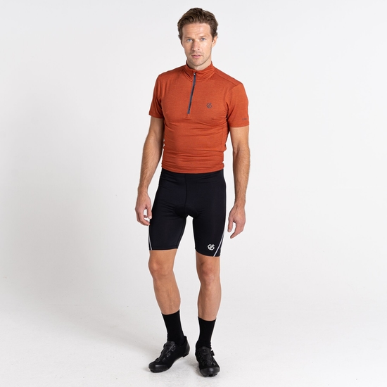 Men's Bold Reflective Cycling Shorts | Black & White