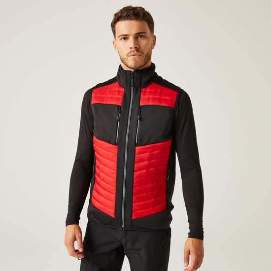 Men's E-Volve Thermal Hybrid Bodywarmer | Classic Red Black