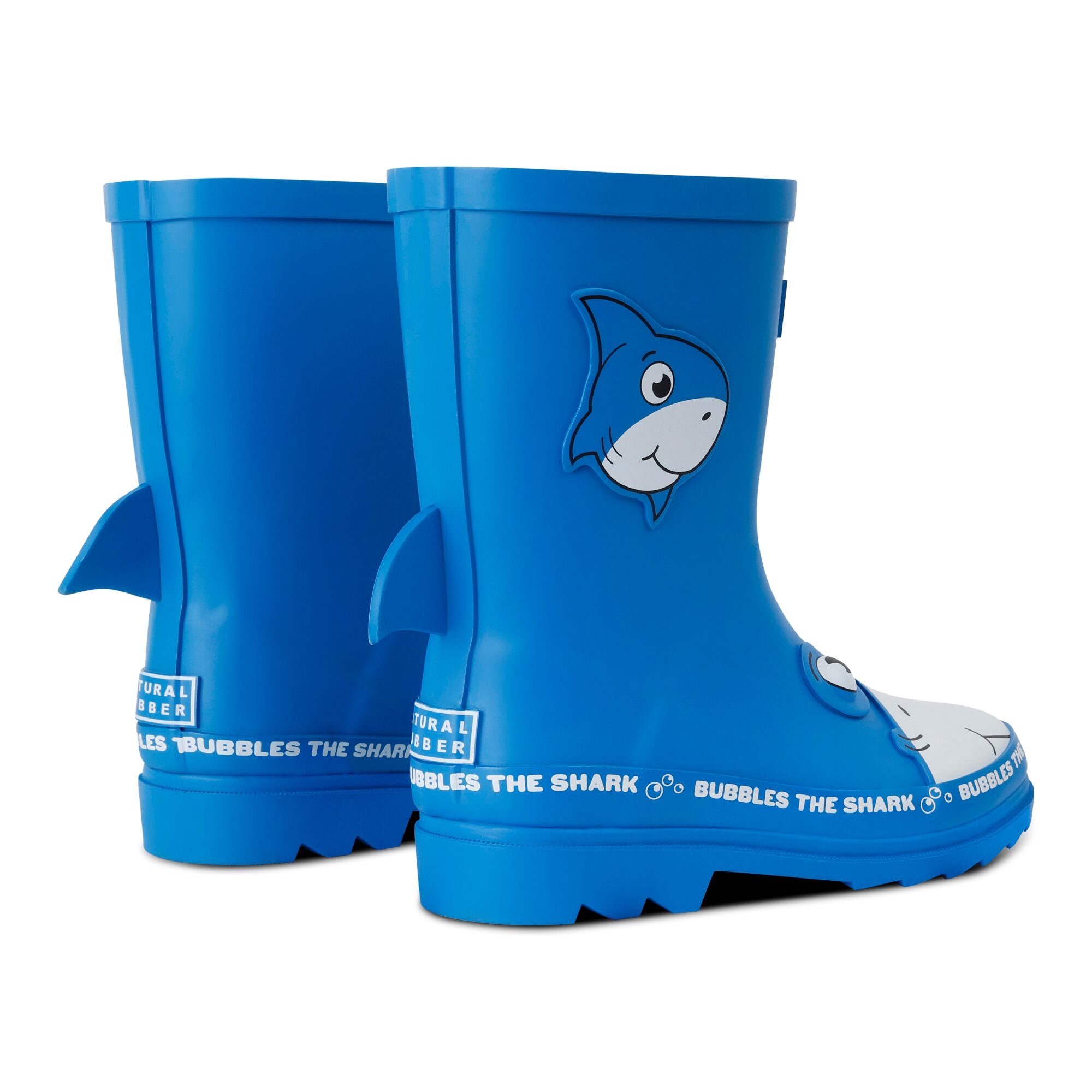 Kids' Mudplay II wellies | Bubbles the Shark Blue