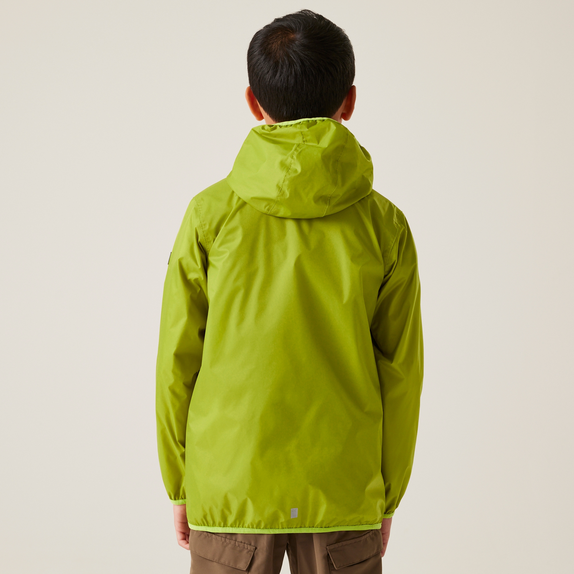 Kids' Lever II Waterproof Packaway Jacket | Grenoble Green Wild Lime