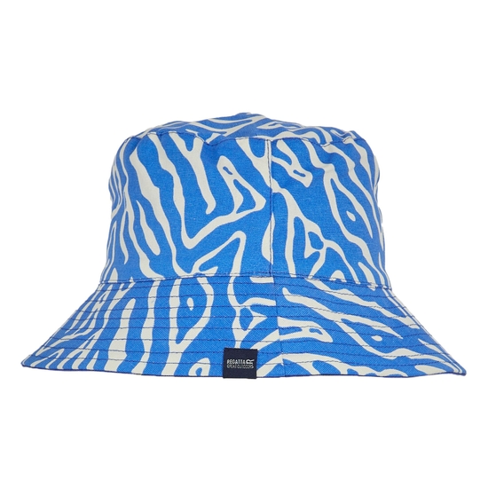 Women's Reversible Bucket Hat | Abstract Print Brightest Blue
