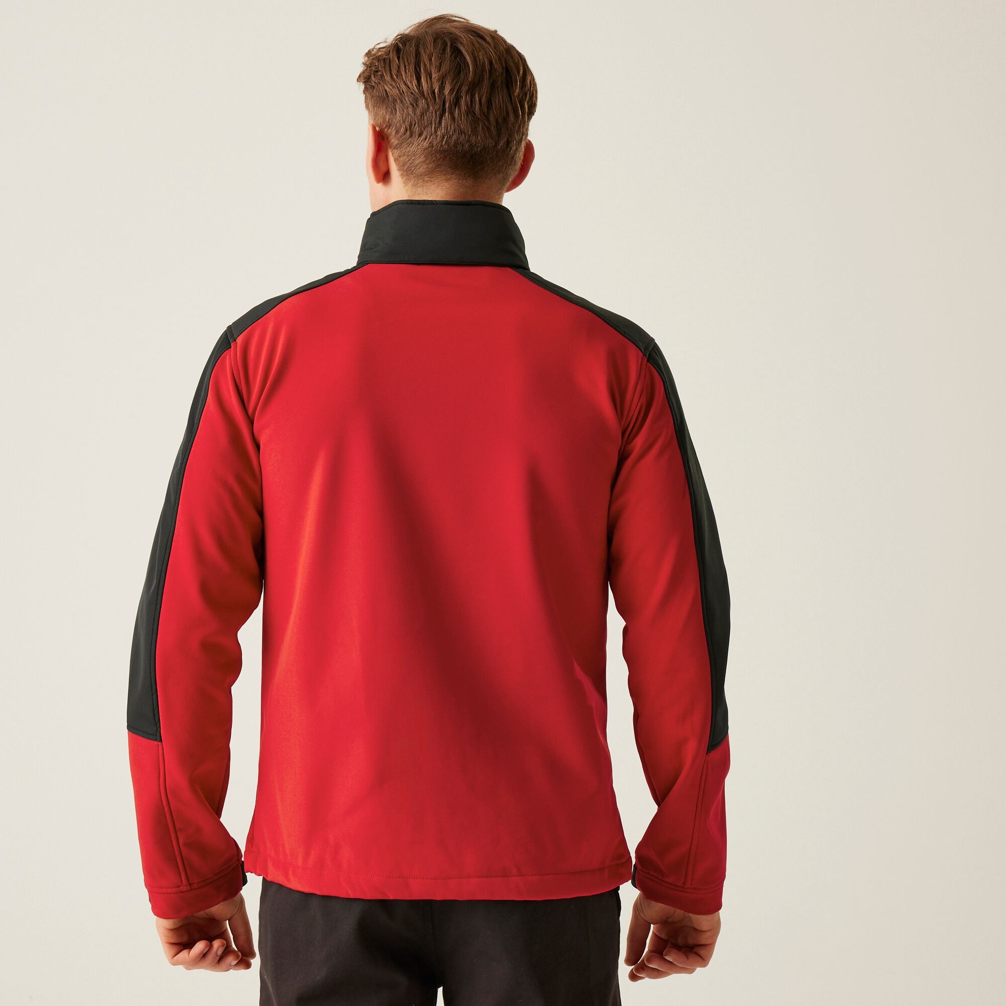 Men's Hydroforce 3 Layer Membrane Hooded Softshell Jacket | Classic Red Black