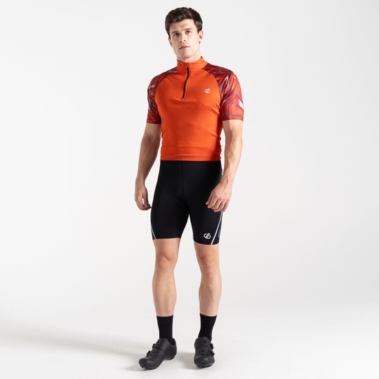 Men's Bold Reflective Cycling Shorts | Black