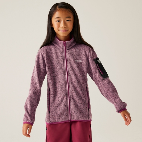 Kids' Newhill Full Zip Fleece | Lilas Beaujolais