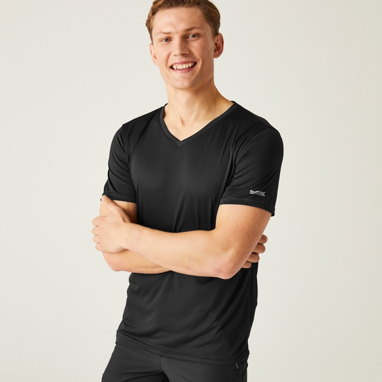 Men's Fingal V-Neck T-Shirt | Black