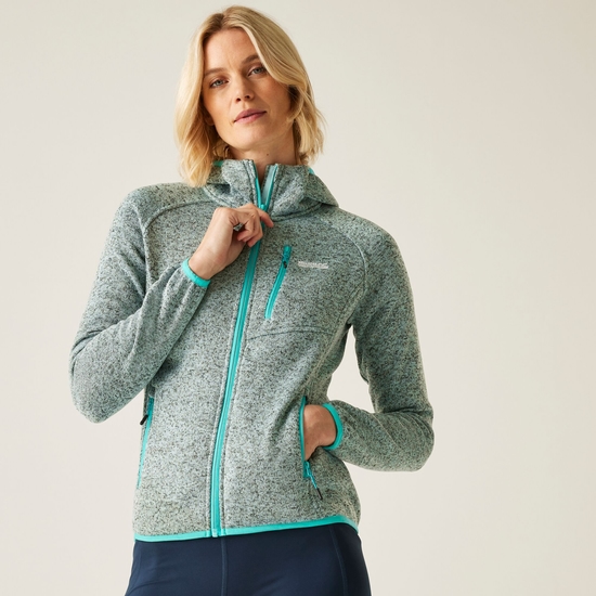 Women's Newhill II Hooded Fleece | Icy Morn Turquoise