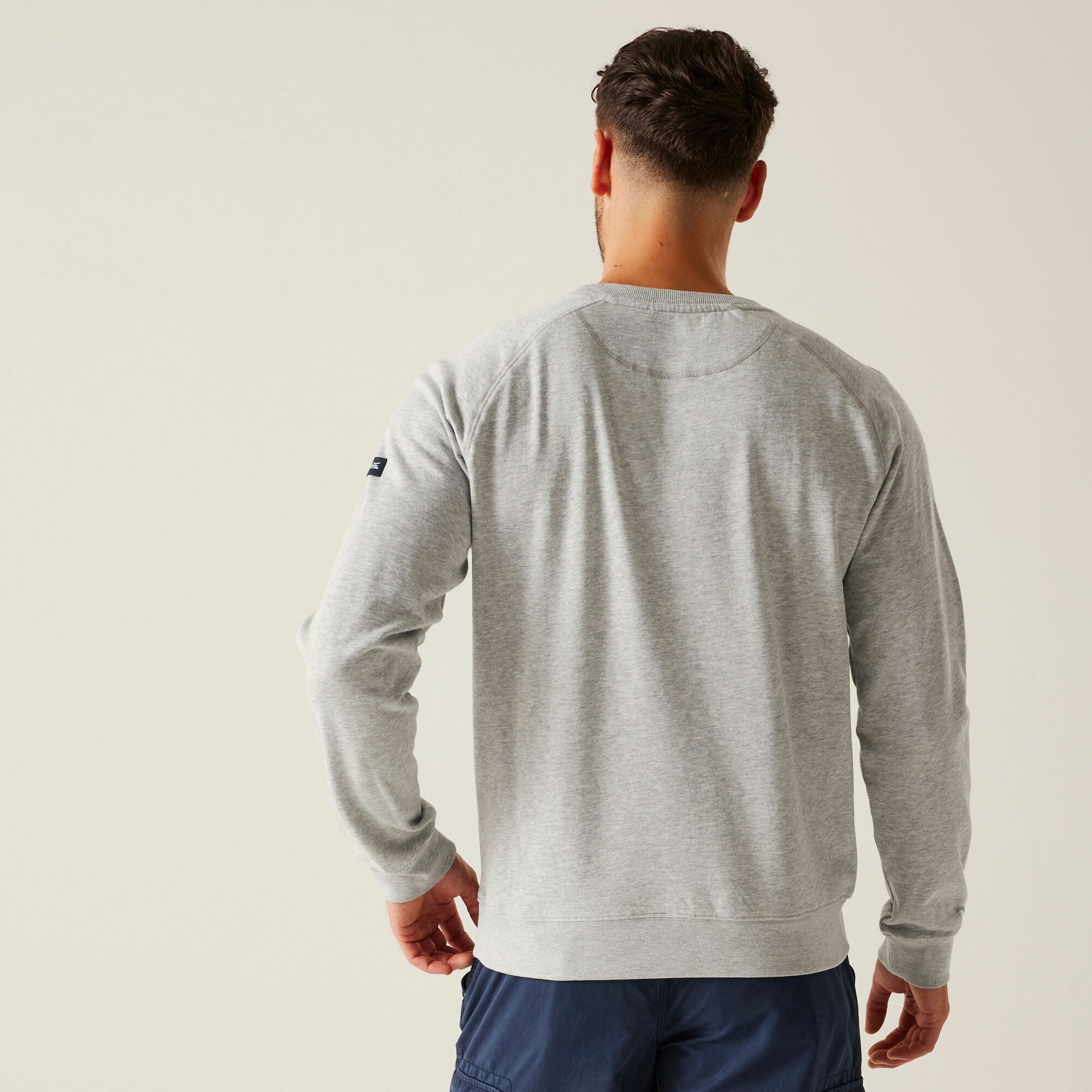 Men's Nithsdale Crewneck Sweatshirt | Grey Marl Linear Mountain