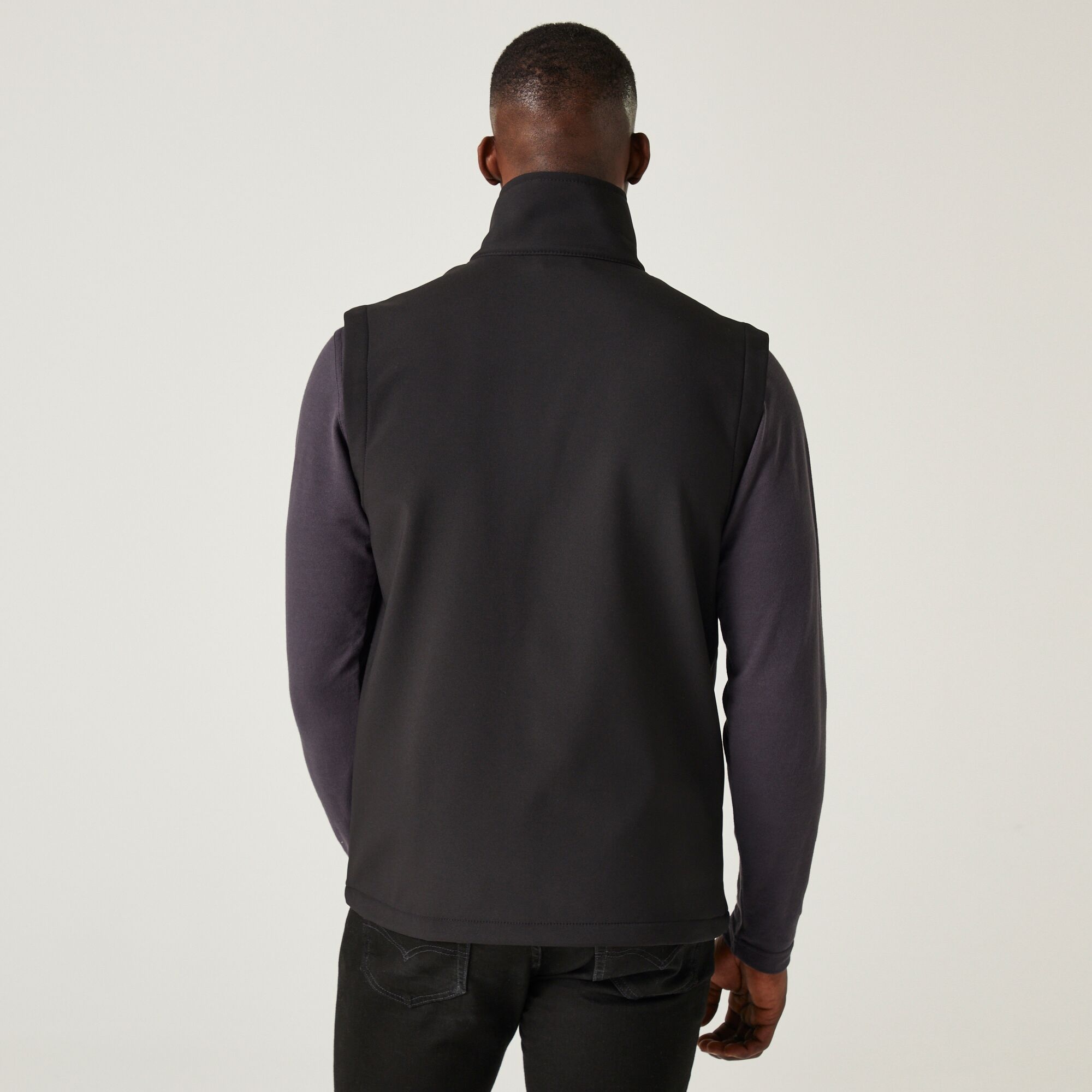 Men's Navigate 2 Layer Softshell Bodywarmer | Black Seal Grey