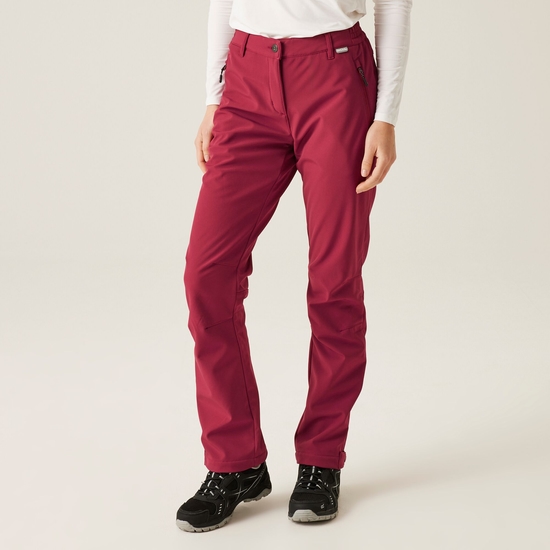 Women's Geo II Softshell Walking Trousers | Rumba Red