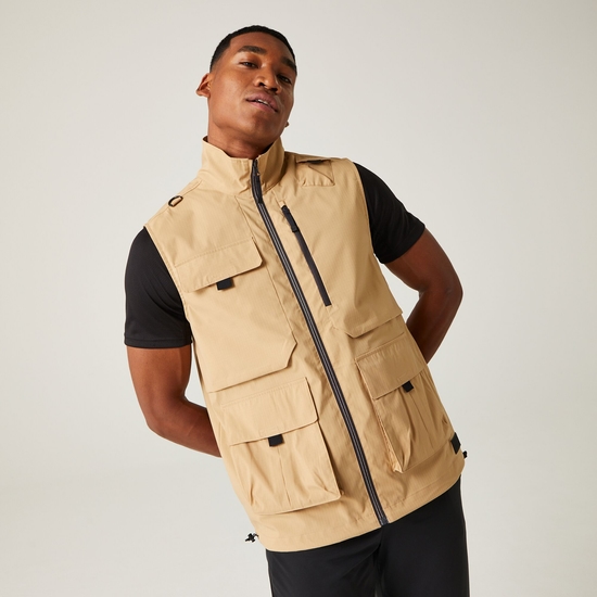 Men's Insect-Repellent Light Pack Away Gilet | Oat