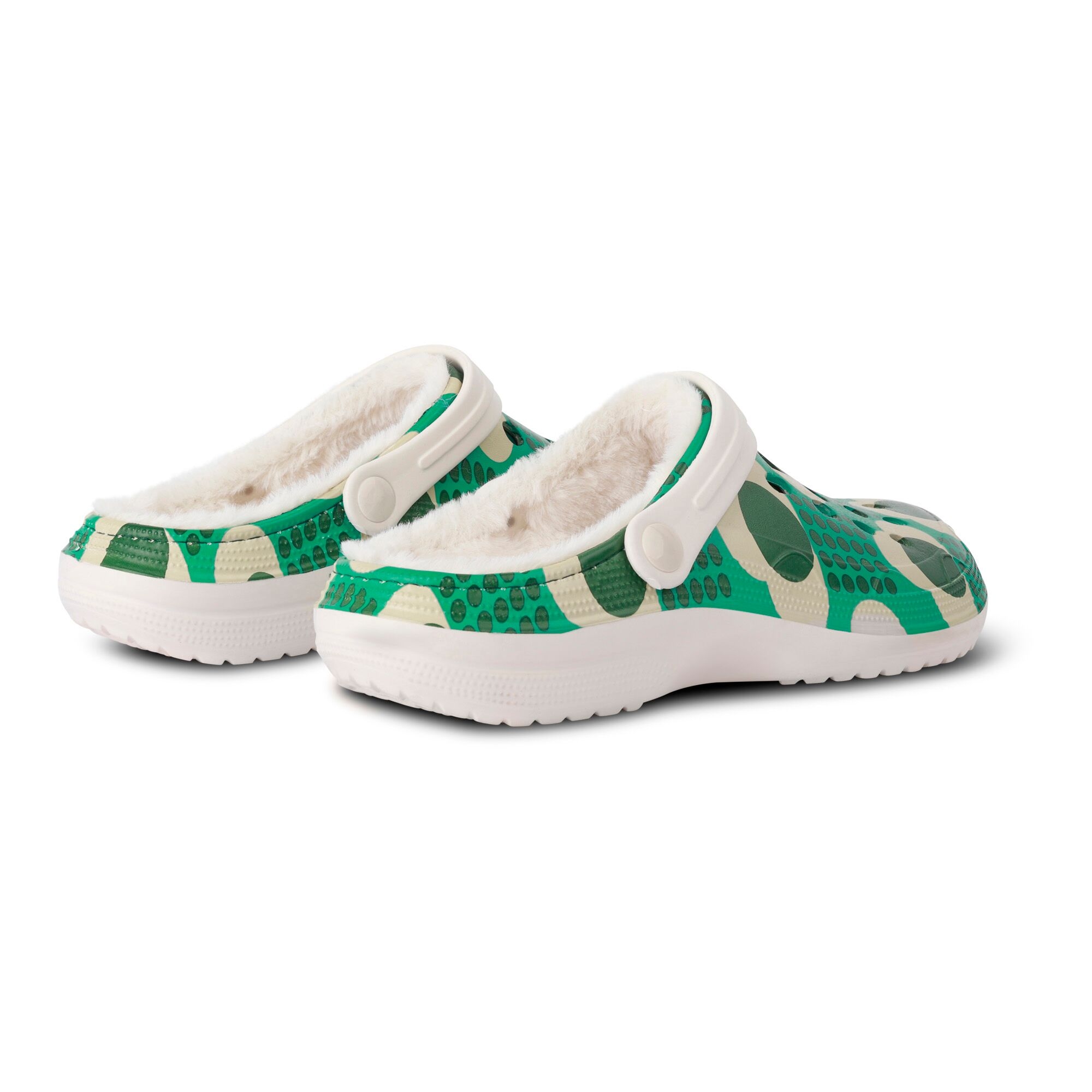 Orla Kiely Cosy Clogs | Rain Cloud Emerald