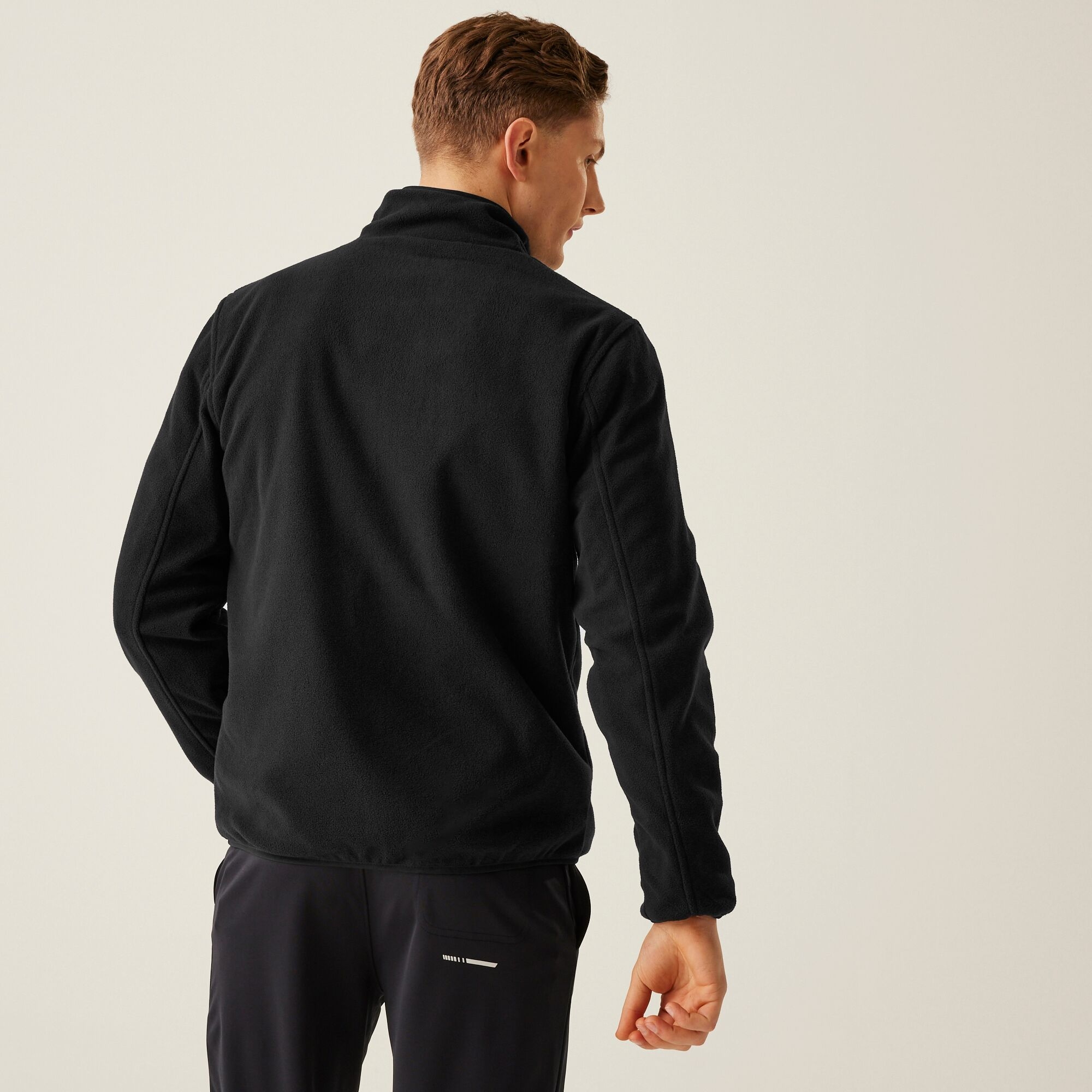 Men's Omicron III Waterproof Breathable Full Zip Fleece | Black