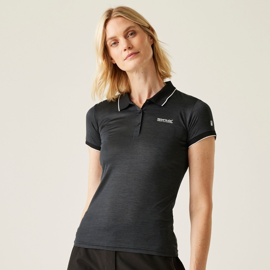 Women's Remex II Active Polo Shirt | Black