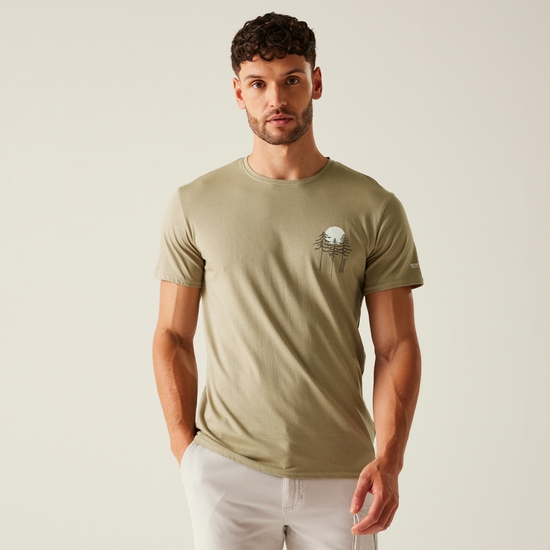 Men's Breezed V T-Shirt | Golden Sand