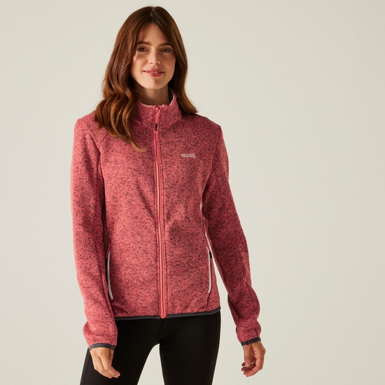 Women's Newhill II Full Zip Fleece | Peach Bloom Light Vanilla