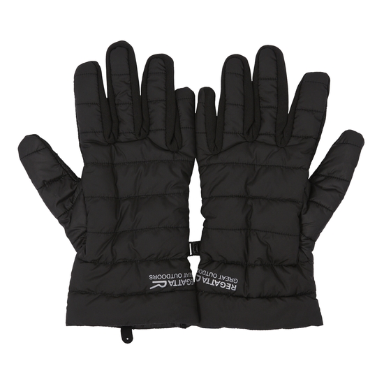 Unisex Padded Stretch Gloves | Black