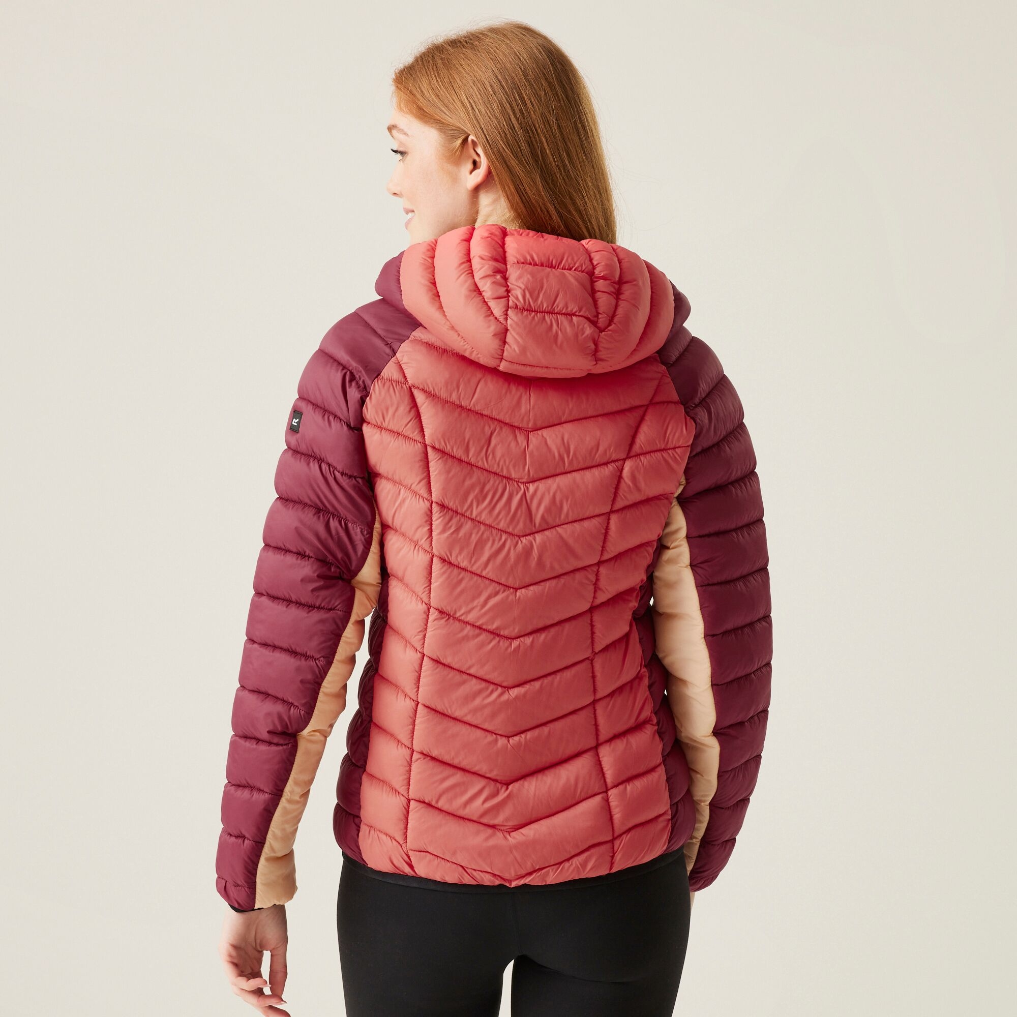 Women's Dalent Quilted Hooded Jacket | Rumba Red Mineral Red