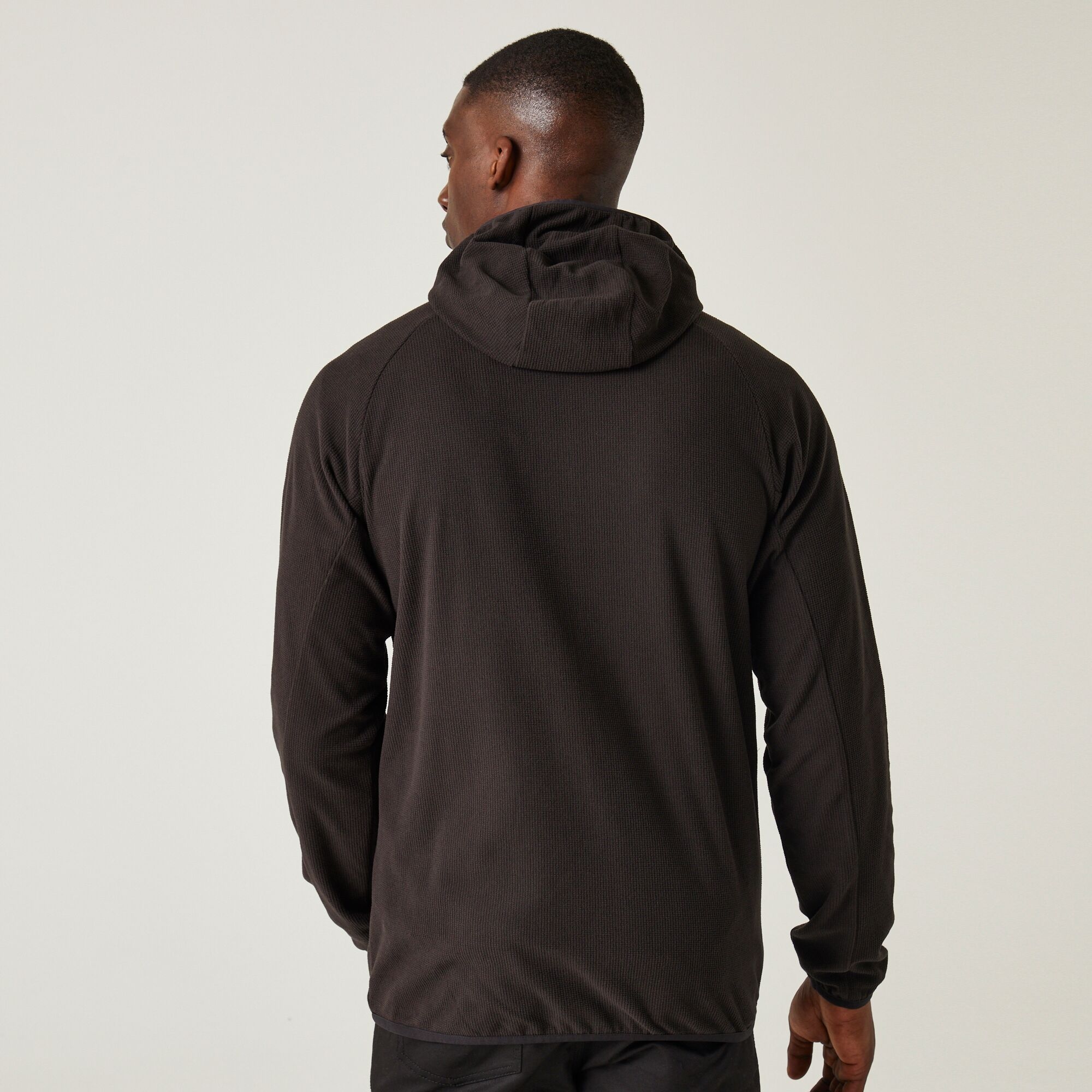 Men's Navigate Full-Zip Fleece | Black Orange Pop