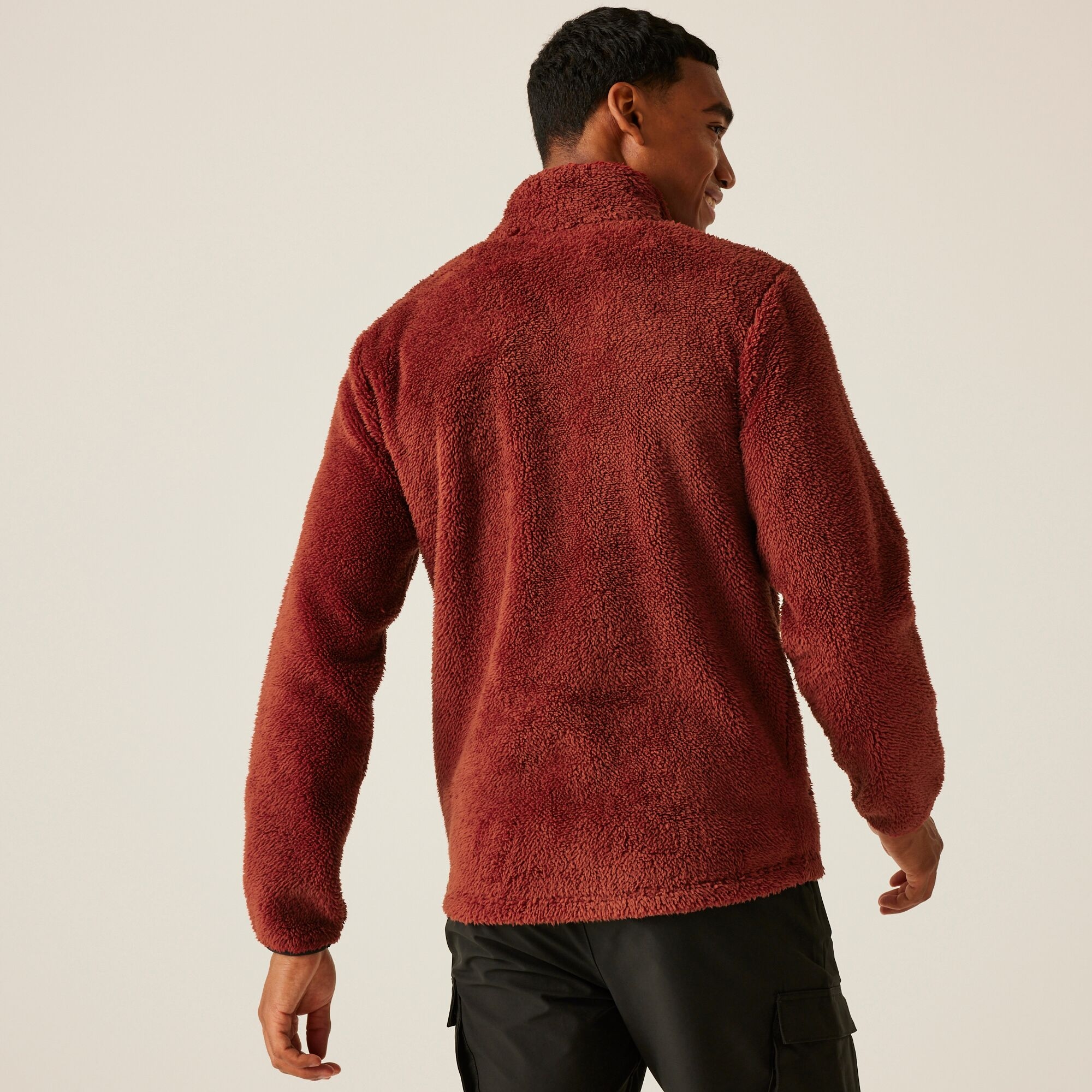 Men's Midoor Fluffy Fleece | Red Ochre