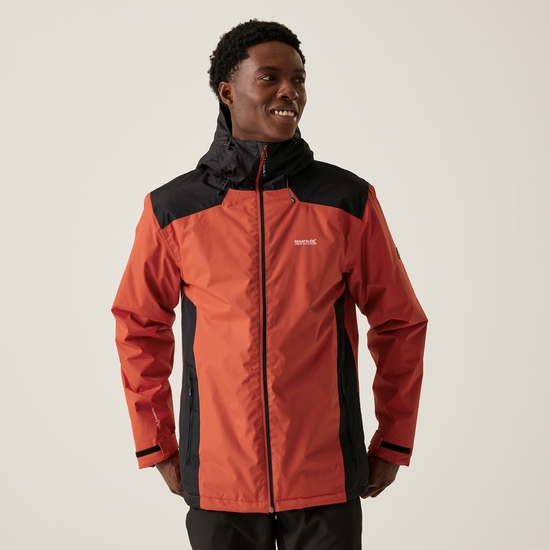 Men's Thornridge II Waterproof Insulated Jacket | Red Ochre Black