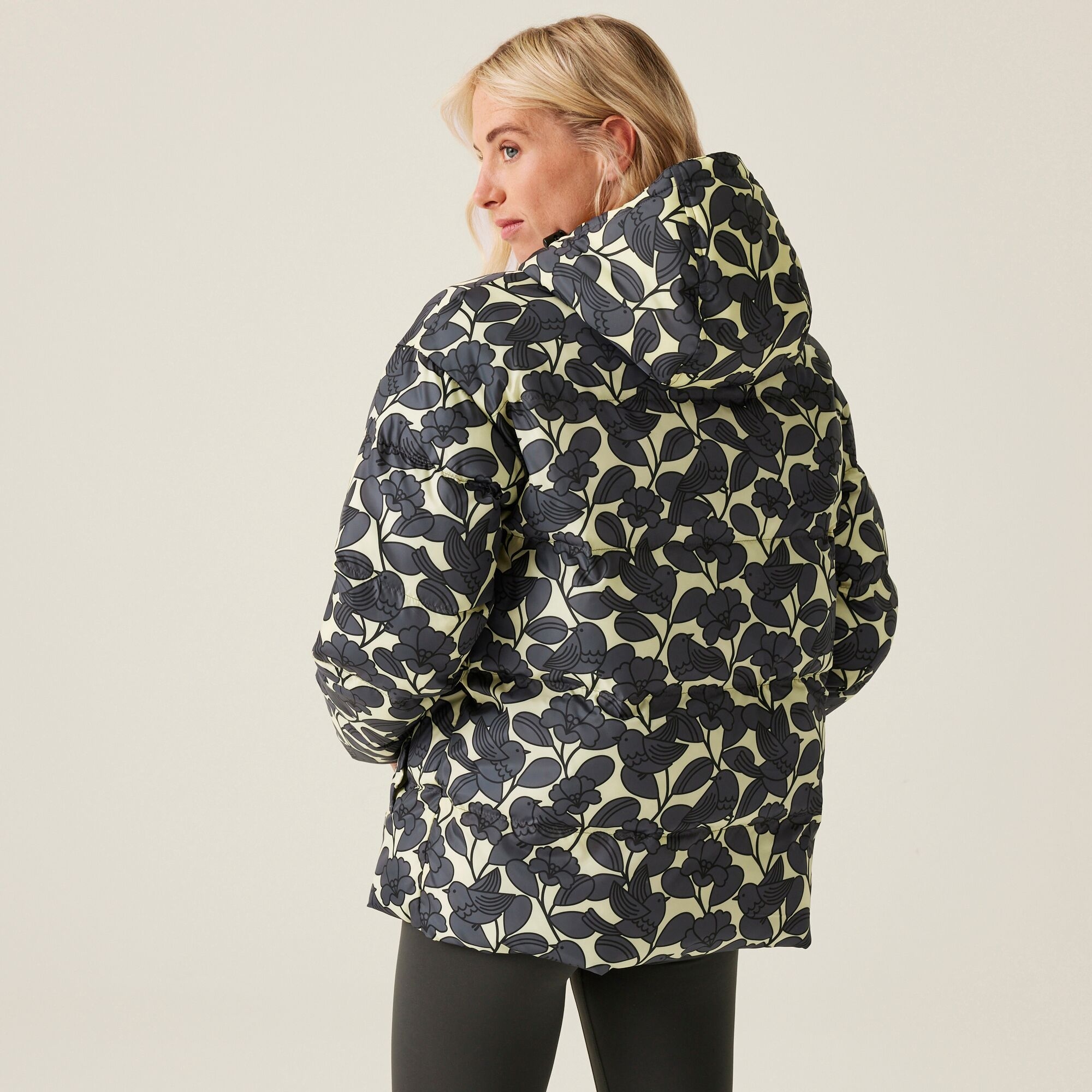 Orla Kiely Oversized Quilted Jacket | Birdy Grey