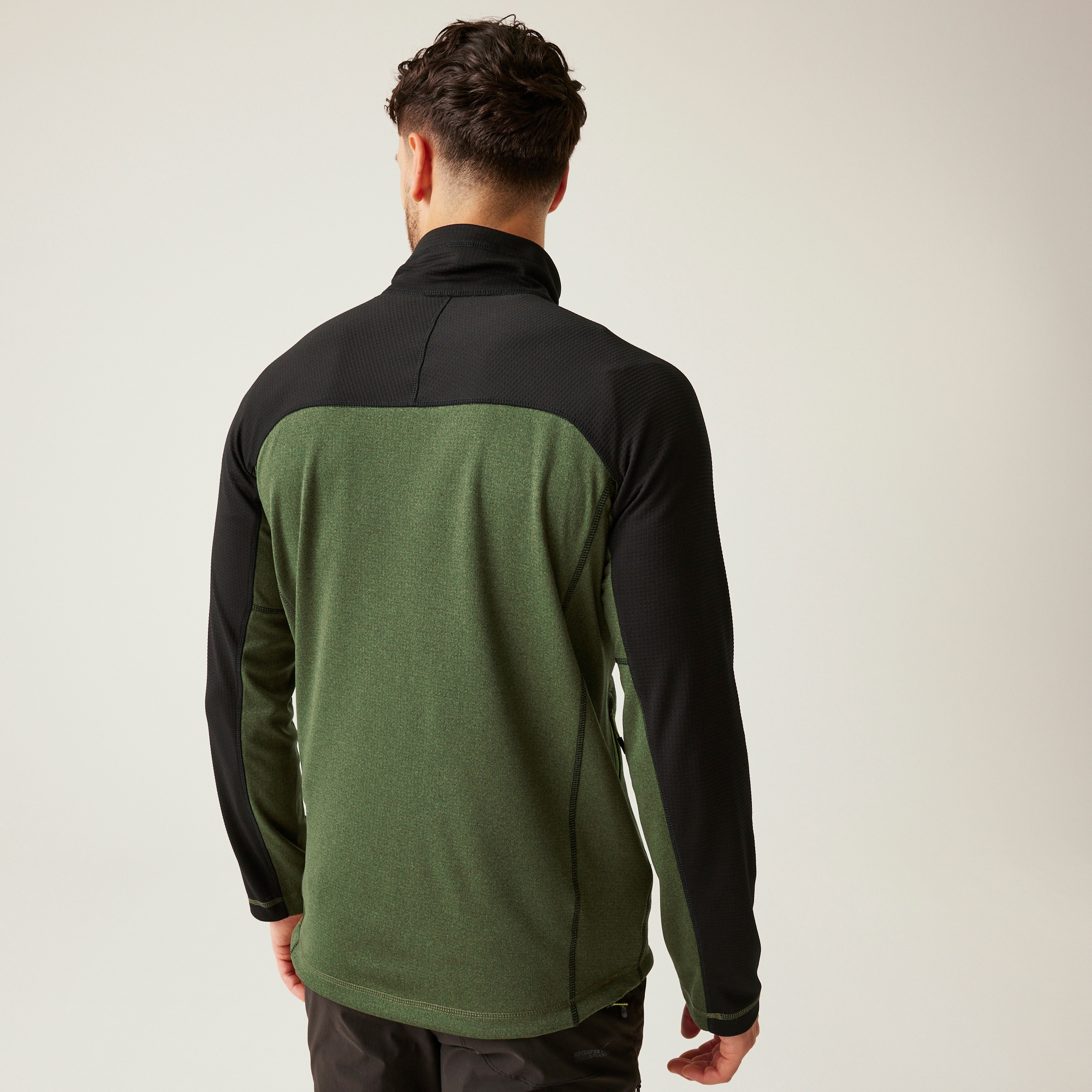 Men's Highton V Full Zip Fleece | Nephrite Green Black