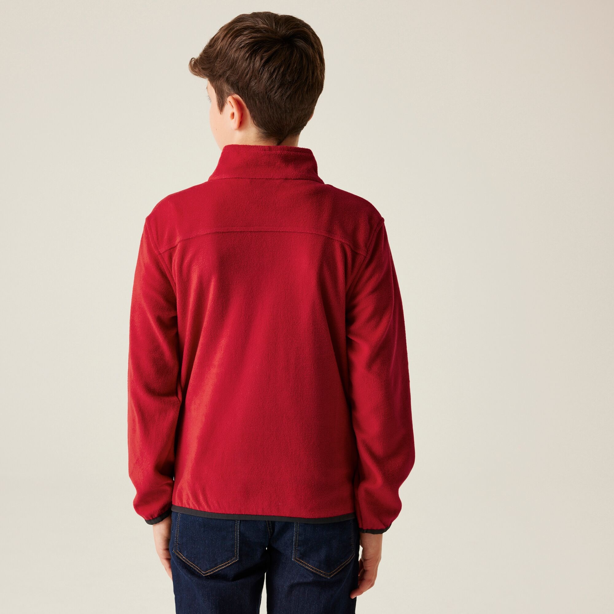 Kids' Full Zip Micro Fleece | Classic Red