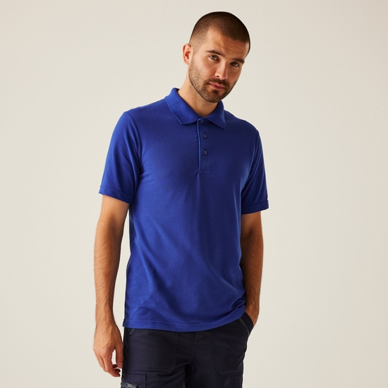 Men's 65/35 SS Polo Top | New Royal
