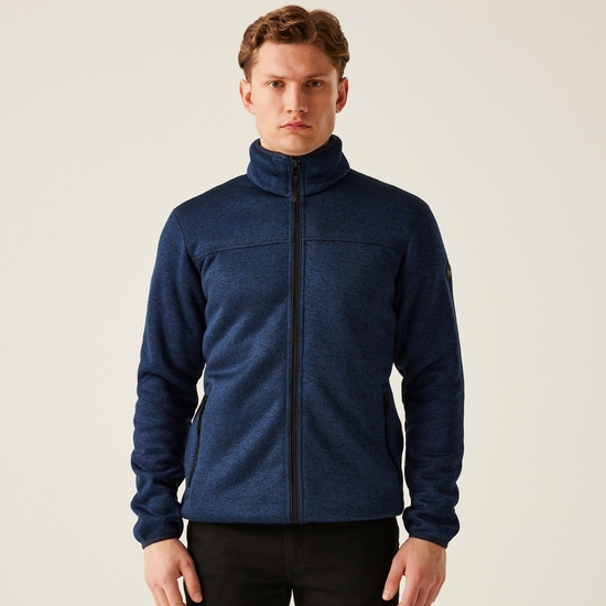 Men's Branleigh Full Zip Fleece | Navy Marl
