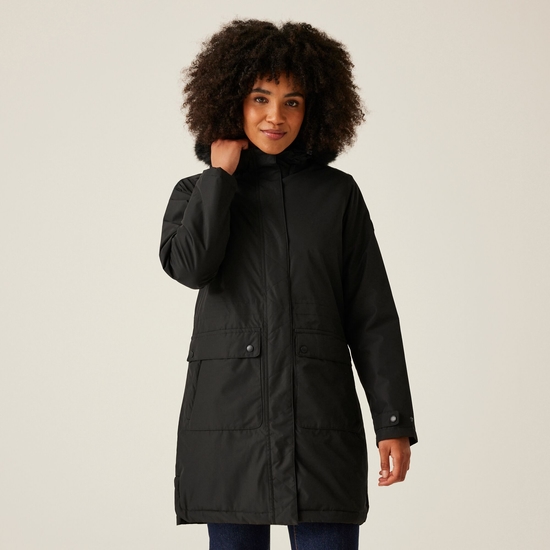 Women's Sabinka II Fur Trim Parka Jacket | Black