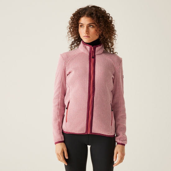 Women's Elzie Full Zip Fleece | Mineral Red