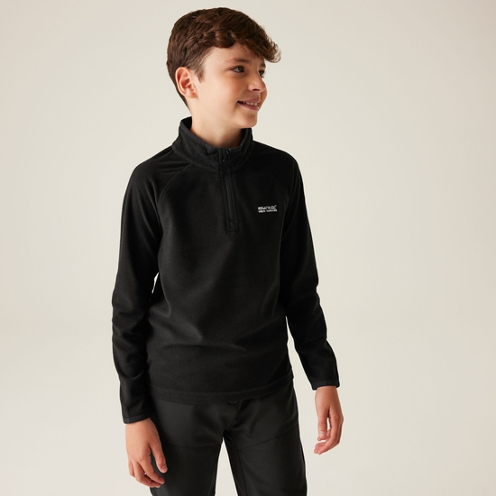 Kids' Loco Half Zip Fleece | Black
