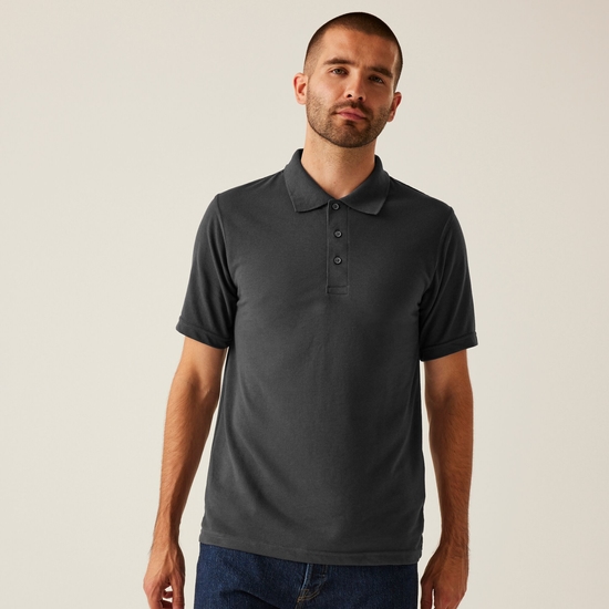 Men's 65/35 SS Polo Top | Seal Grey