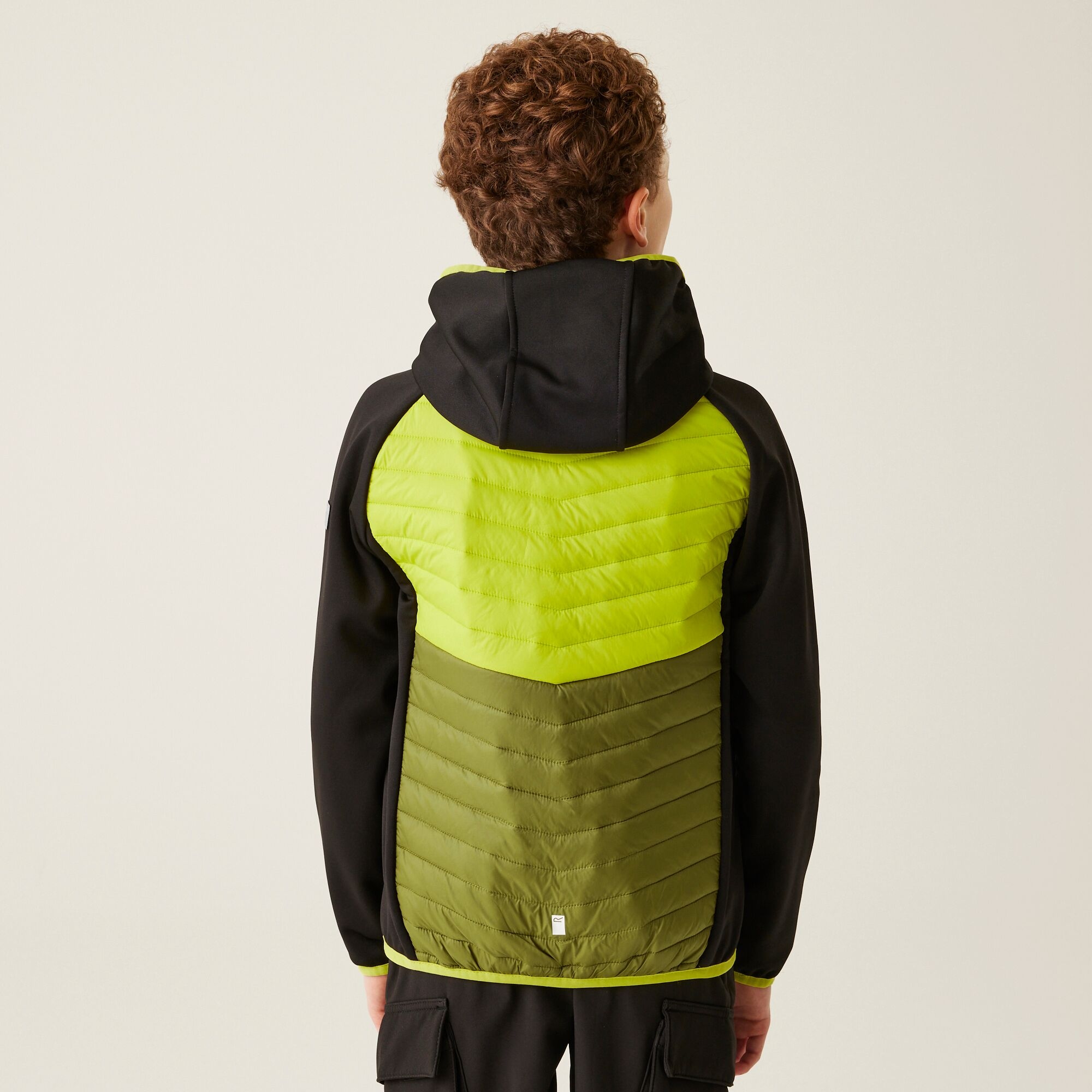 Kids' Kielder Hybrid VIII Jacket | Black Citron Lime