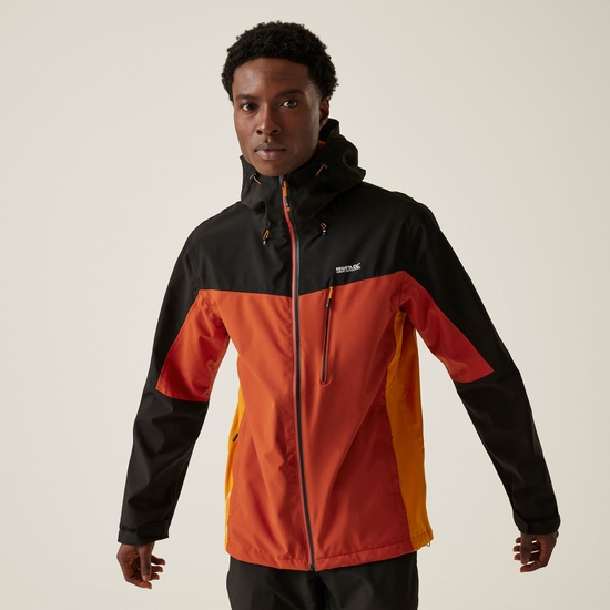 Men's Birchdale Waterproof Jacket | Red Ochre Black