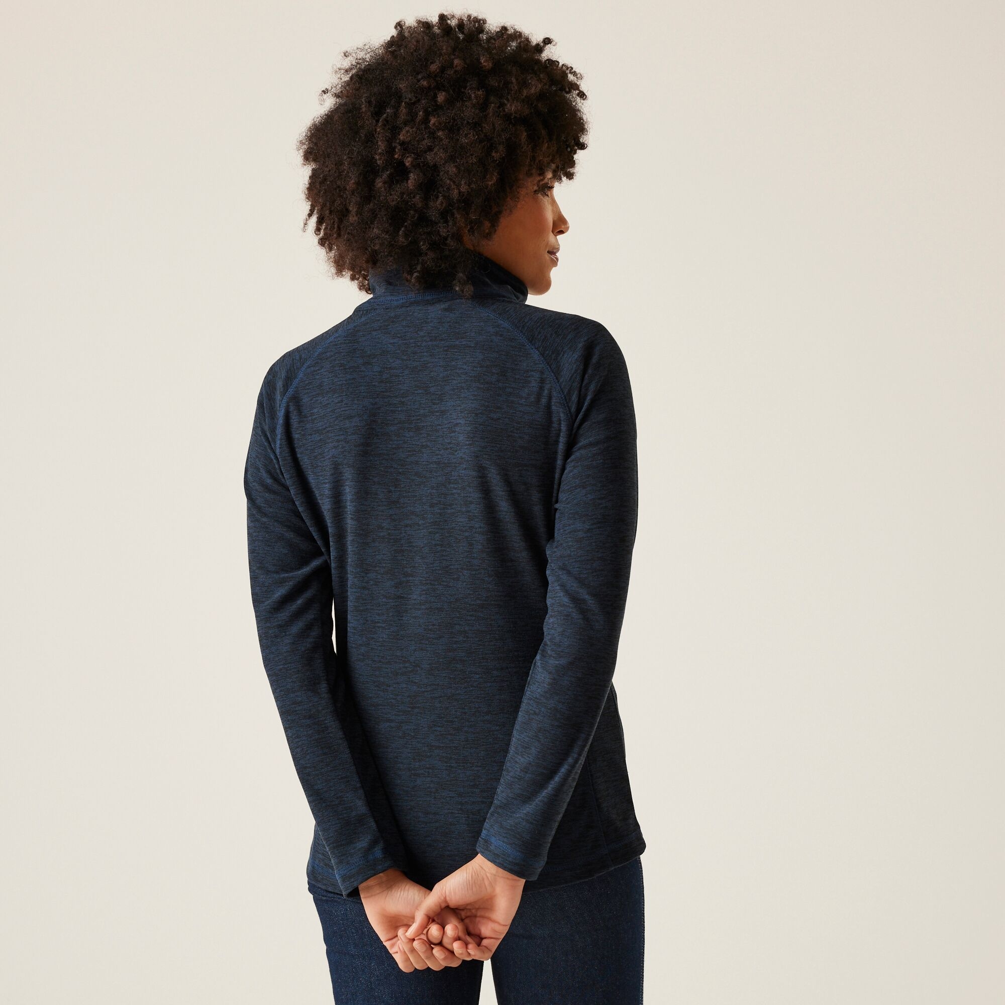 Women's Mayse Full Zip Fleece | Navy Black Marl