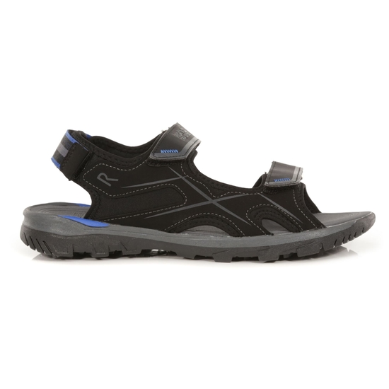 Men's Kota Drift Lightweight Walking Sandals | Black Nautical Blue Dark Grey