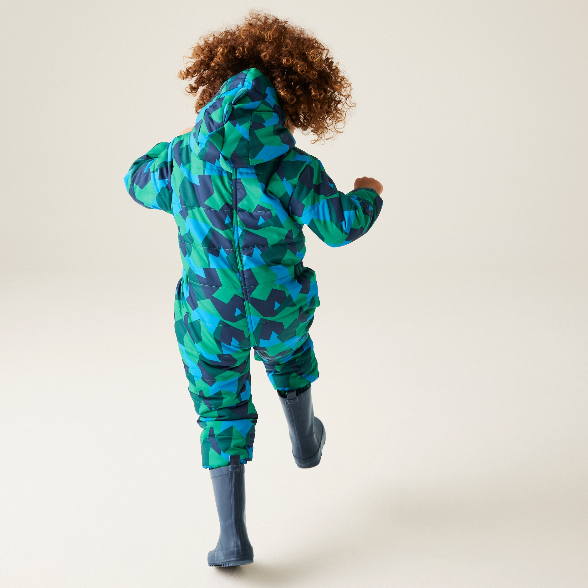 Kids' Penrose Puddle Suit | Hydro Blue Geo Camo