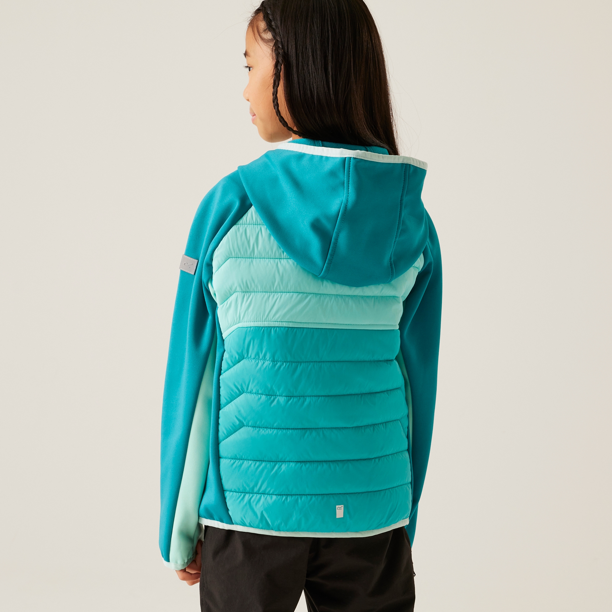 Kids' Kielder IX Hybrid Jacket | Turquoise Aruba Blue Exotic Plume