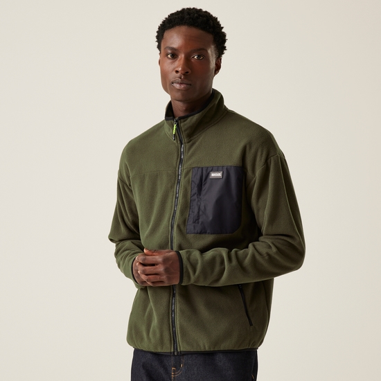 Men's Frankie Full Zip Fleece | Dark Khaki