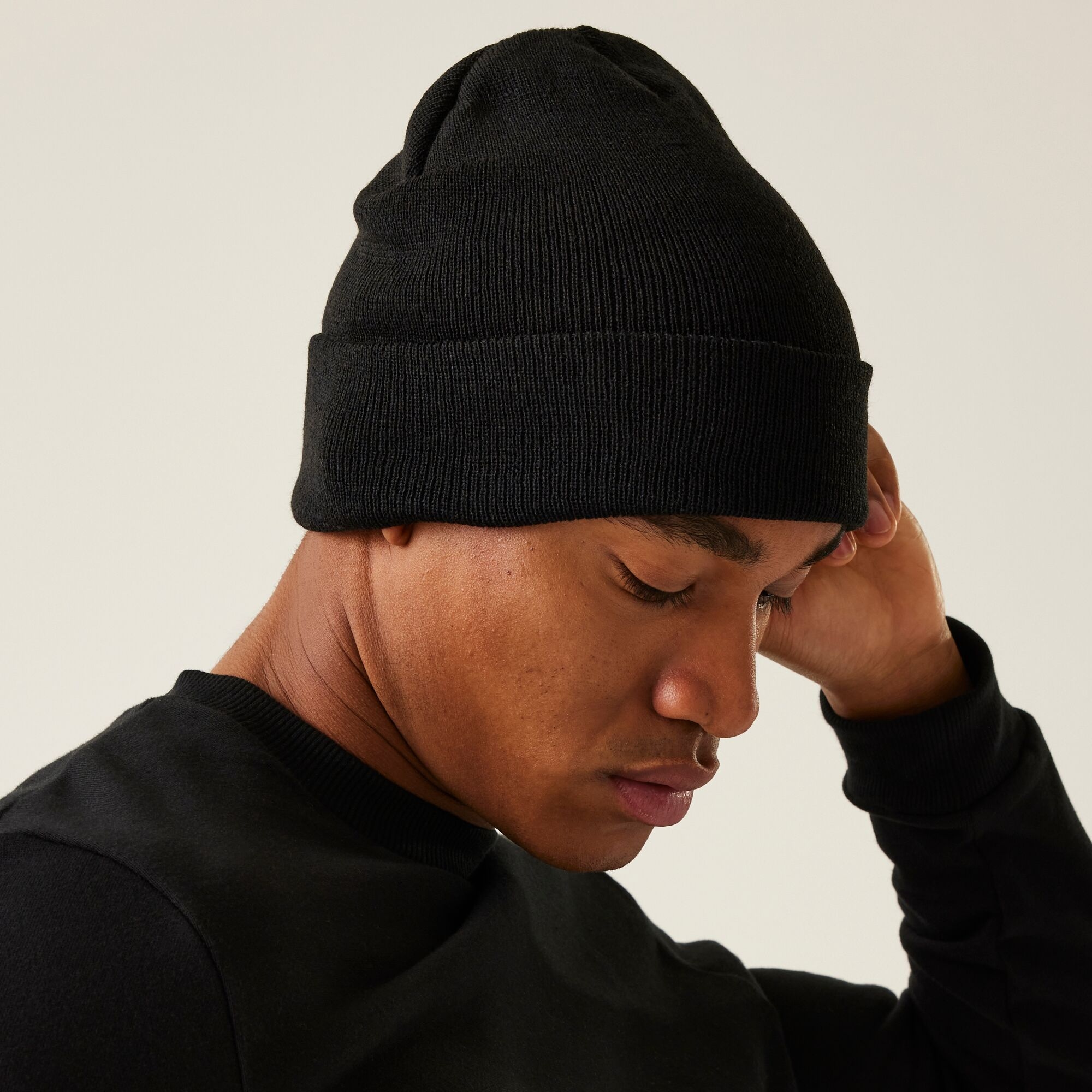 Men's Axton Cuffed Beanie | Black
