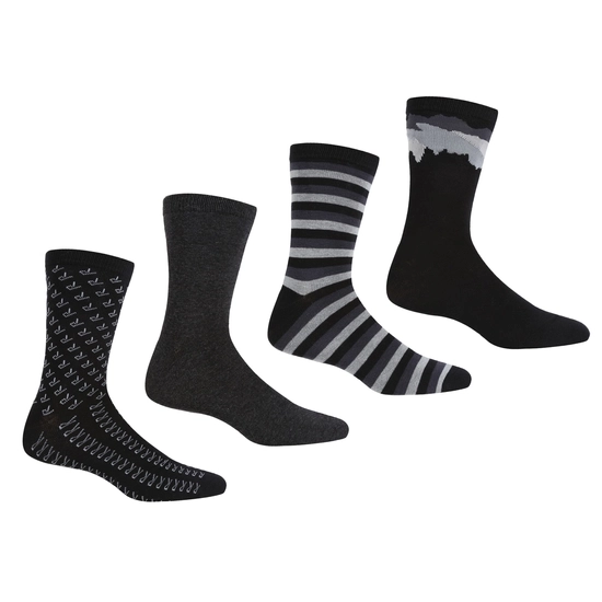 4 Pack Lifestyle Sock | Black