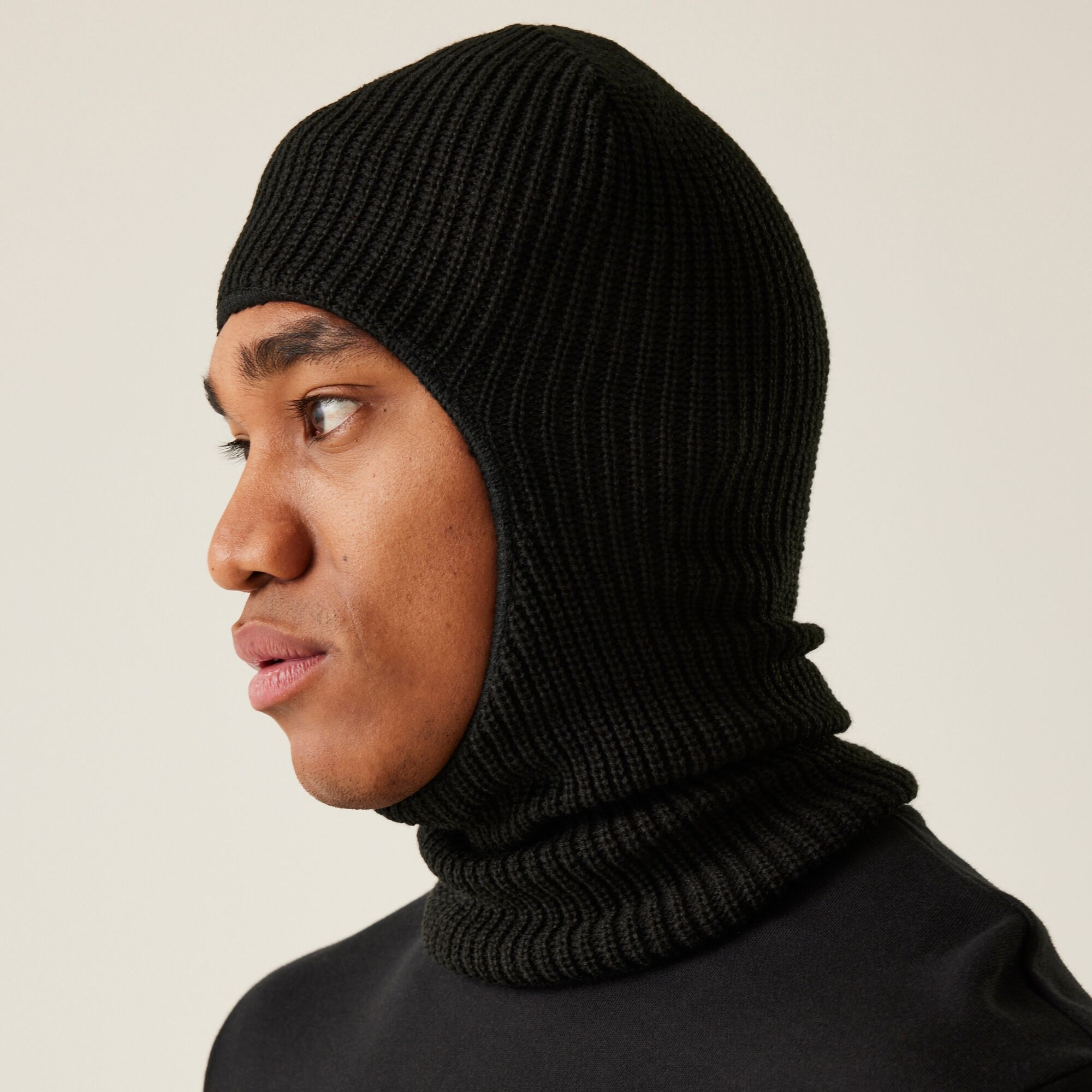 Men's Open Face Balaclava | Black