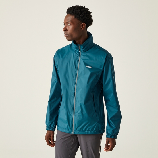 Men's Lyle IV Waterproof Packaway Jacket | Moroccan Blue Citron Lime