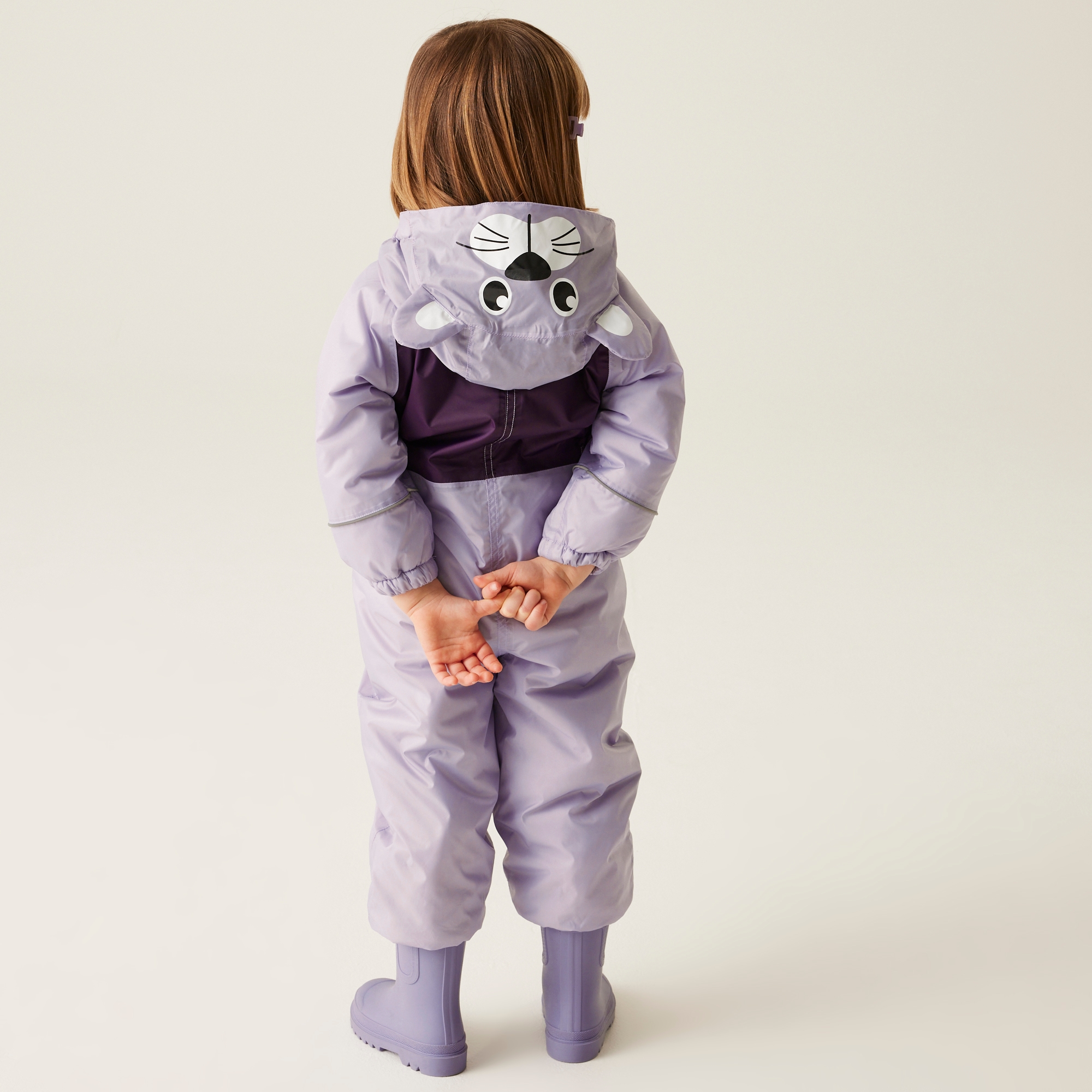 Kids' Mudplay III Waterproof Puddle Suit | Shyla The Leopard Lilac Frost