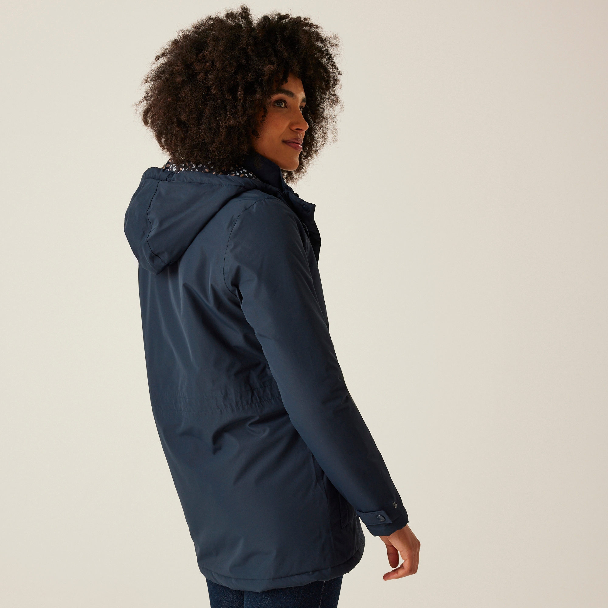 Women's Mireya Waterproof Insulated Jacket | Navy Spot Print