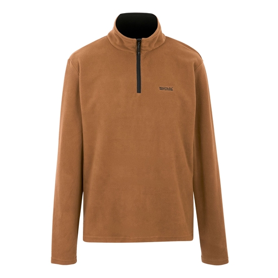 Men's Thompson Lightweight Half Zip Fleece | Brown