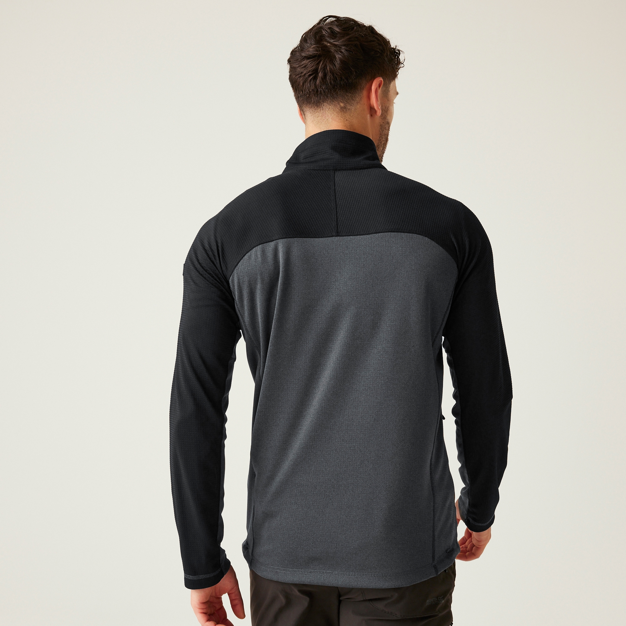 Men's Highton V Full Zip Fleece | Ash Black