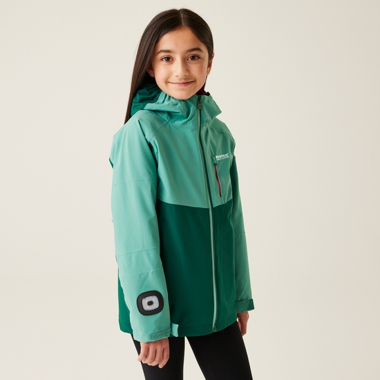 Girls Trekktain 3-in-1 Jacket | Rain Forest Dusty Green
